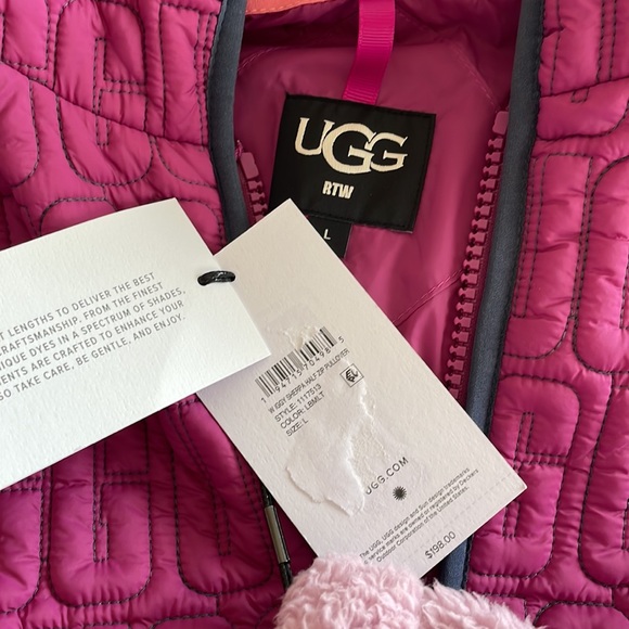 NWT UGG Iggy Sherpa Half Zip Pullover - Picture 6 of 6